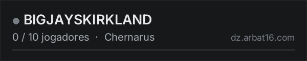 BIGJAYSKIRKLAND na lista de servidores de DayZ da AR16