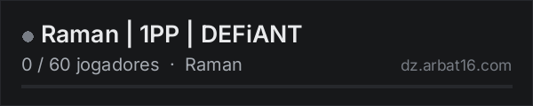 Raman | 1PP | DEFiANT na lista de servidores de DayZ da AR16