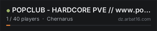 POPCLUB - HARDCORE PVE // www.popclub.org on the AR16 DayZ server list