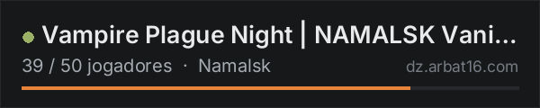 Vampire Plague Night | NAMALSK Vanilla+ | Azaleamap.com/Discord na lista de servidores de DayZ da AR16