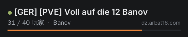 AR16 DayZ 服务器列表中的 [GER] [PVE] Voll auf die 12 Banov