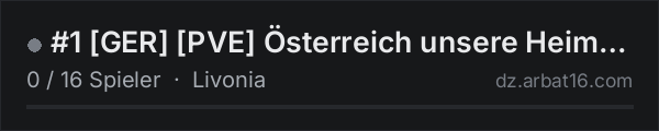 #1 [GER] [PVE]  Österreich unsere Heimat    Dc.[ sZkqMUFyjN] in der DayZ-Serverliste von AR16