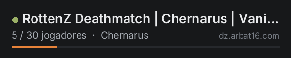 RottenZ Deathmatch | Chernarus | Vanilla+ | 1PP | DM | Arena na lista de servidores de DayZ da AR16