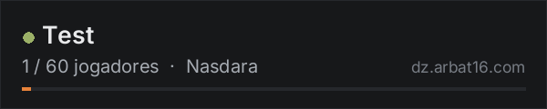 Test na lista de servidores de DayZ da AR16