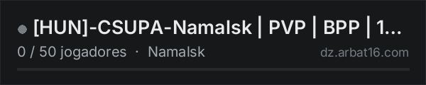 [HUN]-CSUPA-Namalsk | PVP | BPP | 1PP | Magyar | C4 Raid na lista de servidores de DayZ da AR16