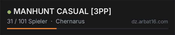 MANHUNT CASUAL [3PP] in der DayZ-Serverliste von AR16
