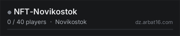 NFT-Novikostok on the AR16 DayZ server list