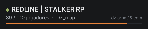 REDLINE | STALKER RP na lista de servidores de DayZ da AR16