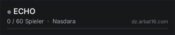ECHO in der DayZ-Serverliste von AR16