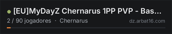 [EU]MyDayZ Chernarus 1PP PVP - BaseBuilding & Territory - Event na lista de servidores de DayZ da AR16