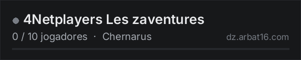 4Netplayers Les zaventures na lista de servidores de DayZ da AR16
