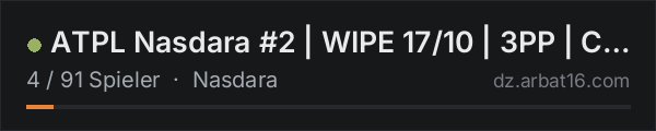 ATPL Nasdara  #2  | WIPE 17/10 | 3PP | CARS+ | X3 LOOT | PVP in der DayZ-Serverliste von AR16