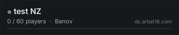 test NZ on the AR16 DayZ server list