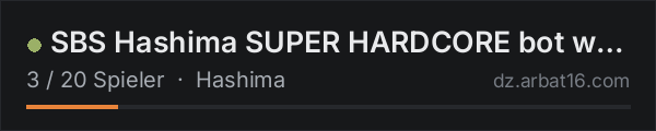 SBS Hashima SUPER HARDCORE bot war! Progressive PVE. in der DayZ-Serverliste von AR16