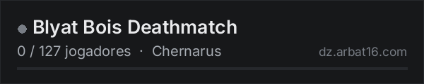 Blyat Bois Deathmatch na lista de servidores de DayZ da AR16