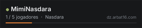 MimiNasdara na lista de servidores de DayZ da AR16