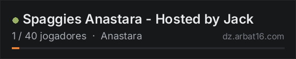 Spaggies Anastara - Hosted by Jack na lista de servidores de DayZ da AR16