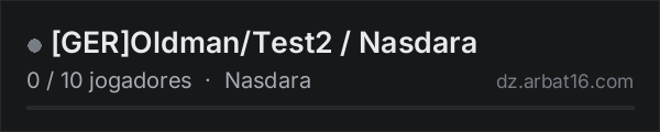 GEROldman/Test2 / Nasdara na lista de servidores de DayZ da AR16