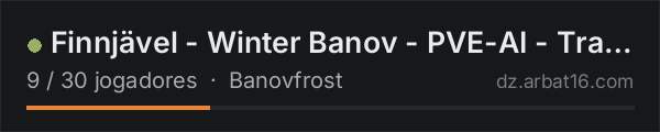 Finnjävel - Winter Banov - PVE-AI - Trader - discord.gg/8PWWkf na lista de servidores de DayZ da AR16