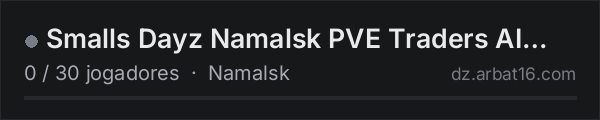 Smalls Dayz Namalsk PVE Traders AI Missions na lista de servidores de DayZ da AR16