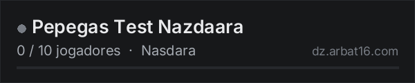 Pepegas Test Nazdaara na lista de servidores de DayZ da AR16
