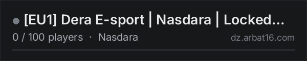 [EU1] Dera E-sport | Nasdara | Locked Crates, Nexus, tR BB, Ski on the AR16 DayZ server list