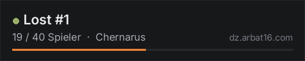 Lost #1 in der DayZ-Serverliste von AR16