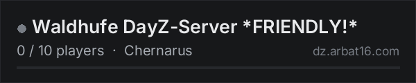 Waldhufe DayZ-Server *FRIENDLY!* on the AR16 DayZ server list
