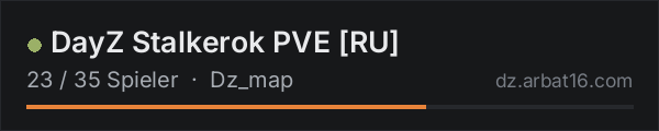 DayZ Stalkerok PVE [RU] in der DayZ-Serverliste von AR16