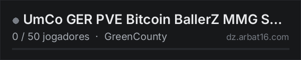 UmCo GER PVE Bitcoin BallerZ MMG SNAFU Maplink Cars Helis na lista de servidores de DayZ da AR16