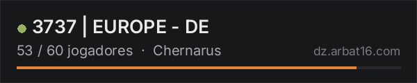 3737 | EUROPE - DE na lista de servidores de DayZ da AR16
