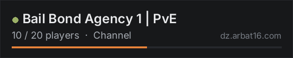 Bail Bond Agency 1 | PvE on the AR16 DayZ server list