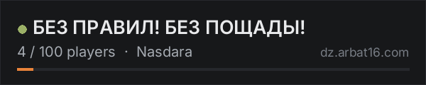 БЕЗ ПРАВИЛ! БЕЗ ПОЩАДЫ! on the AR16 DayZ server list