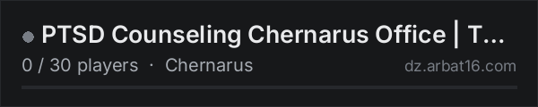 PTSD Counseling Chernarus Office | Team Chaos on the AR16 DayZ server list