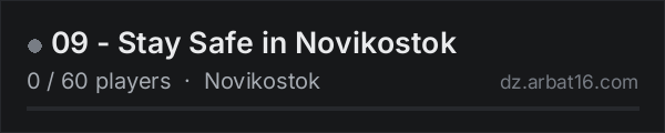 09 - Stay Safe in Novikostok on the AR16 DayZ server list
