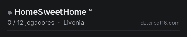HomeSweetHome™ na lista de servidores de DayZ da AR16