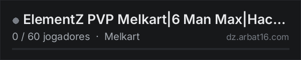 ElementZ PVP Melkart|6 Man Max|Hacked Crate|Airdrops| na lista de servidores de DayZ da AR16