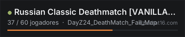 Russian Classic Deathmatch [VANILLA-WEAPON] [Dr. MAX] na lista de servidores de DayZ da AR16