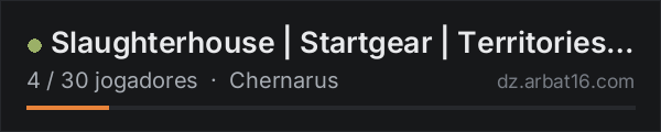 Slaughterhouse | Startgear | Territories | Kumyrna-Trader na lista de servidores de DayZ da AR16