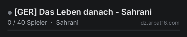 [GER] Das Leben danach - Sahrani in der DayZ-Serverliste von AR16