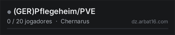 (GER)Pflegeheim/PVE na lista de servidores de DayZ da AR16