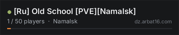 [Ru] Old School [PVE][Namalsk] on the AR16 DayZ server list