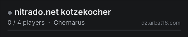 nitrado.net kotzekocher on the AR16 DayZ server list