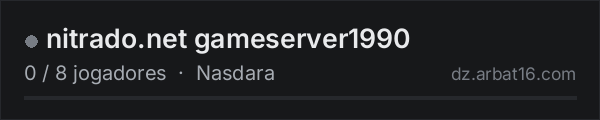 nitrado.net gameserver1990 na lista de servidores de DayZ da AR16