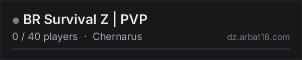 BR Survival Z | PVP on the AR16 DayZ server list