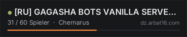 [RU] GAGASHA BOTS VANILLA SERVER PVE in der DayZ-Serverliste von AR16