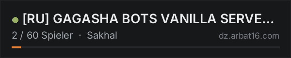 [RU] GAGASHA BOTS VANILLA SERVER PVE in der DayZ-Serverliste von AR16