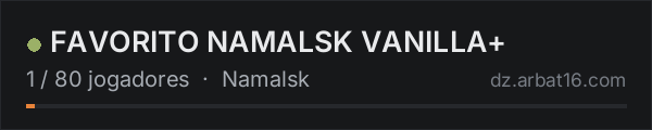FAVORITO NAMALSK VANILLA+ na lista de servidores de DayZ da AR16