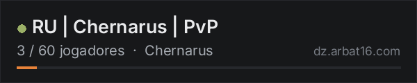 RU | Chernarus | PvP na lista de servidores de DayZ da AR16