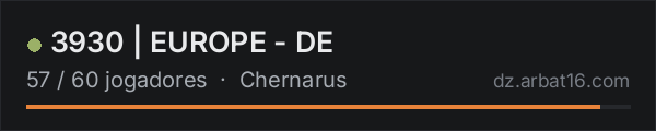 3930 | EUROPE - DE na lista de servidores de DayZ da AR16
